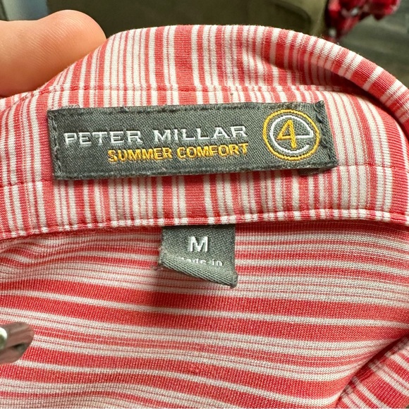 Peter Millar Summer Comfort Men’s Golf Shirt Size Medium - Picture 5 of 5